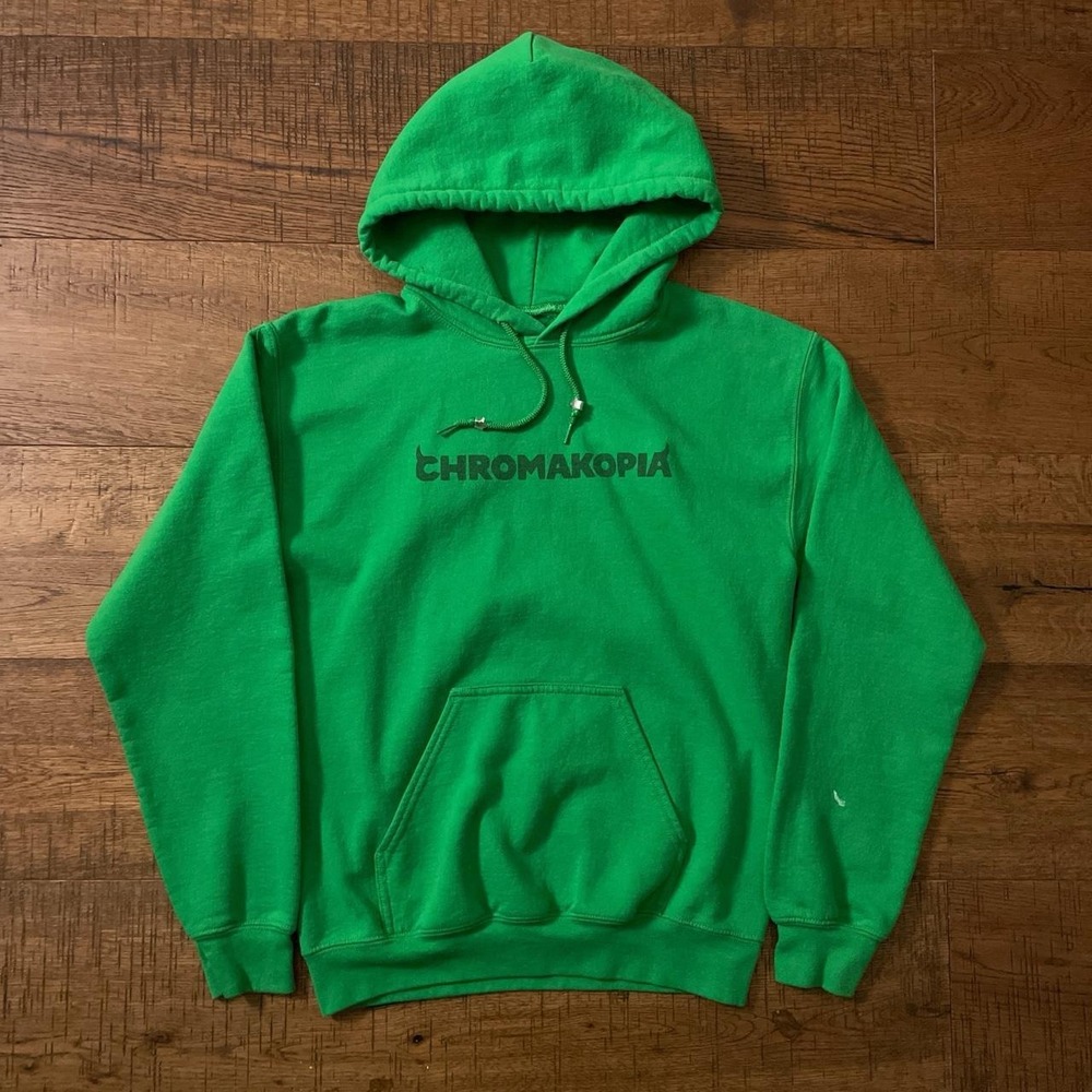 Tyler the Creator Chromakopia Hoodie Womens S Green Streetwear Y2K Sweatshirt